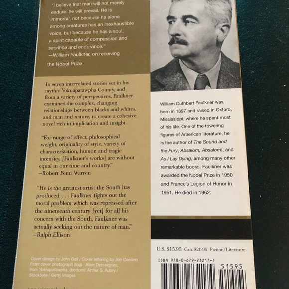 Go Down Moses by William Faulkner Paperback Book - Picture 2 of 6